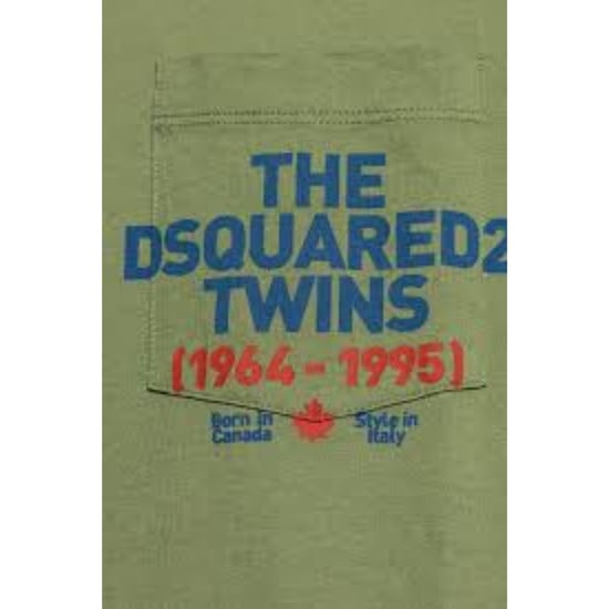 Dsquared2 T‑Shirt mit Taschenlogo-Print - Grün - Image 4