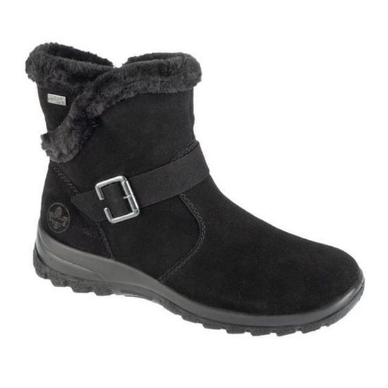 Rieker - Damen Stiefeletten, Wildleder (Schwarz) - Image 1