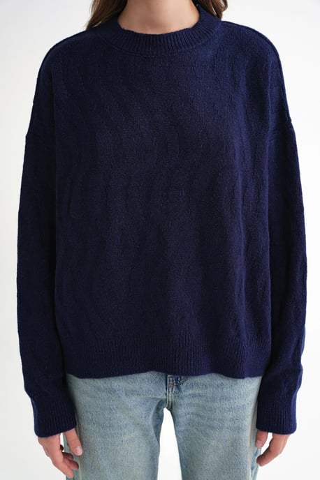 Rippstrickpullover mit Haarzopf-Muster - Image 5