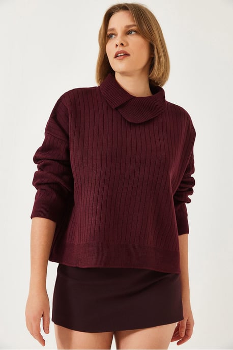 Rippstrick-Jackenschalpullover - Image 2