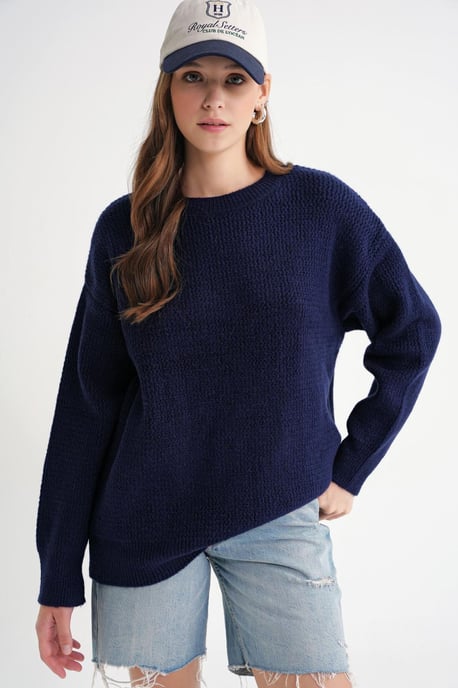 Langarm-Rippstrickpullover - Image 1