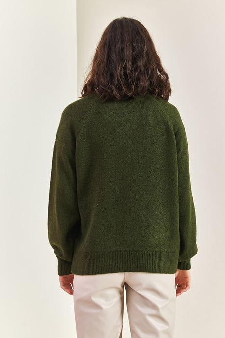 Knopfkragen Relaxed Fit Strickpullover - Image 3
