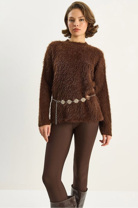 Strukturiertes Strickpullover - Image 1