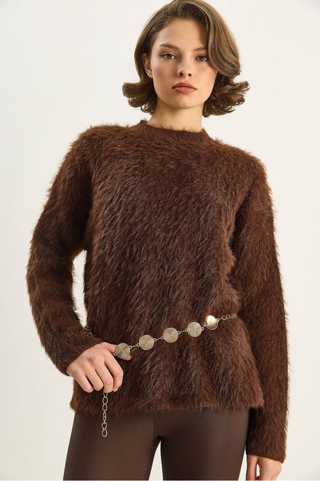 Strukturiertes Strickpullover - Image 4