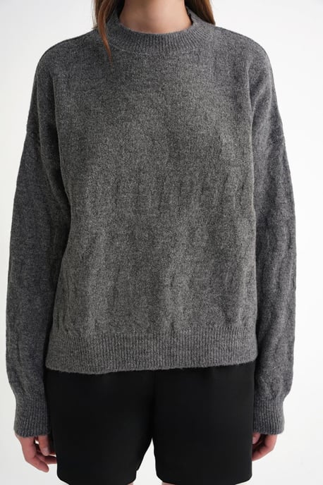 Rippstrickpullover mit Haarglanzmuster - Image 6