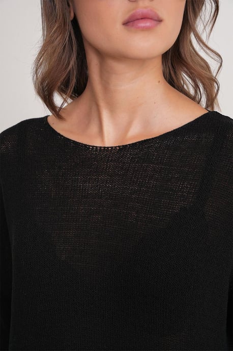 Übergroßer Bootsausschnitt-Strickpullover - Image 5