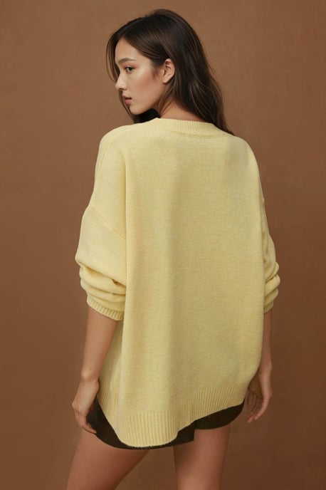 Kuscheliger Rundhals-Strickpullover - Image 3