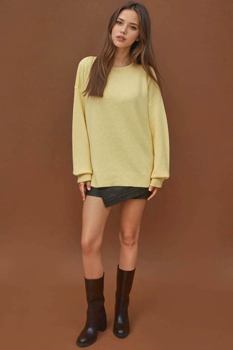 Kuscheliger Rundhals-Strickpullover - Image 4