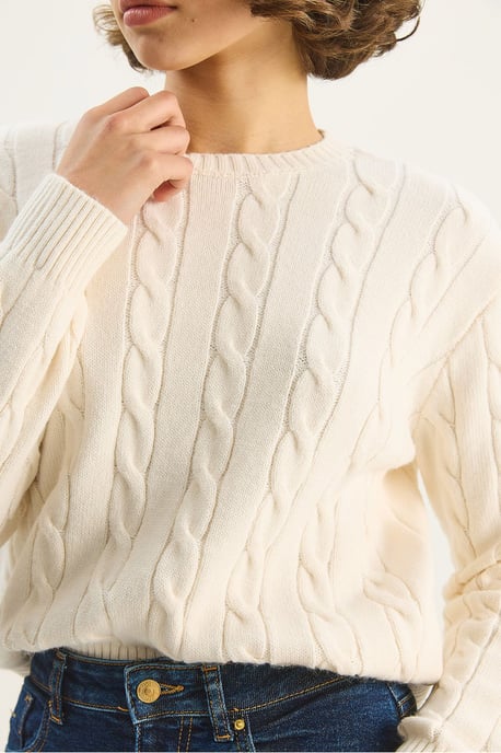 Pullover mit Haarzopf-Muster - Image 6