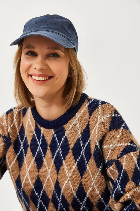 Diamantmuster Pullover - Image 4