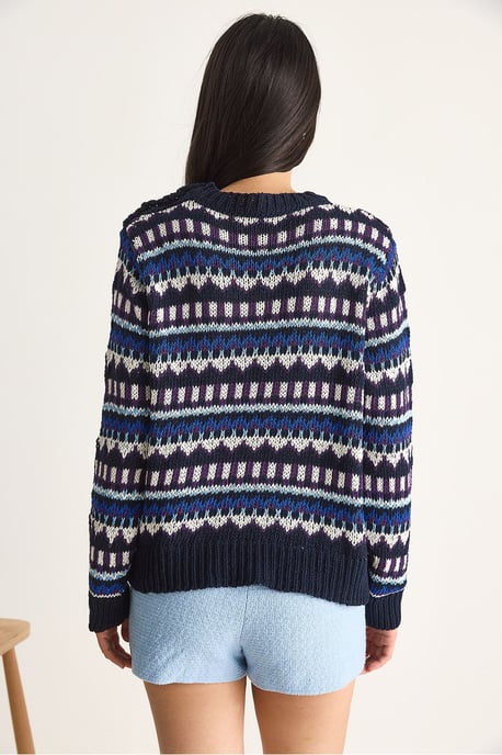 Ethnisch gemusterter Strickpullover - Image 6