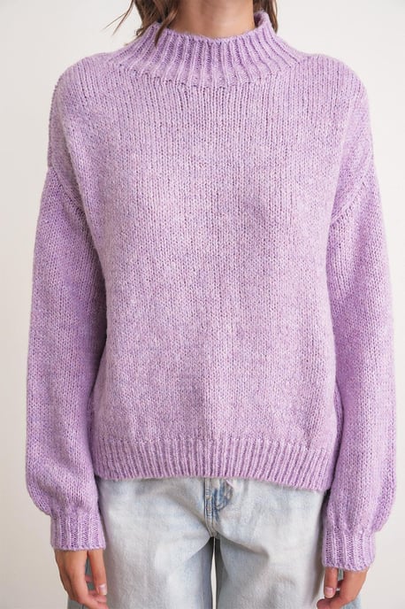 Lässiger Schnitt Rundhals Dickstrickpullover - Image 4