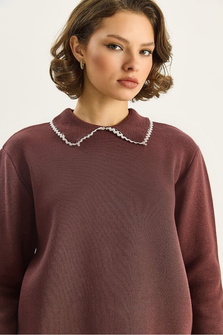 Strickpullover mit Hemdkragen - Image 5
