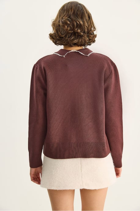 Strickpullover mit Hemdkragen - Image 6