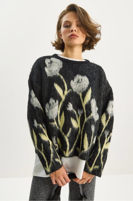 Crewneck-Blütenpullover - Image 3