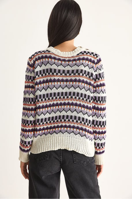 Ethnisch gemusterter gestrickter Pullover - Image 6