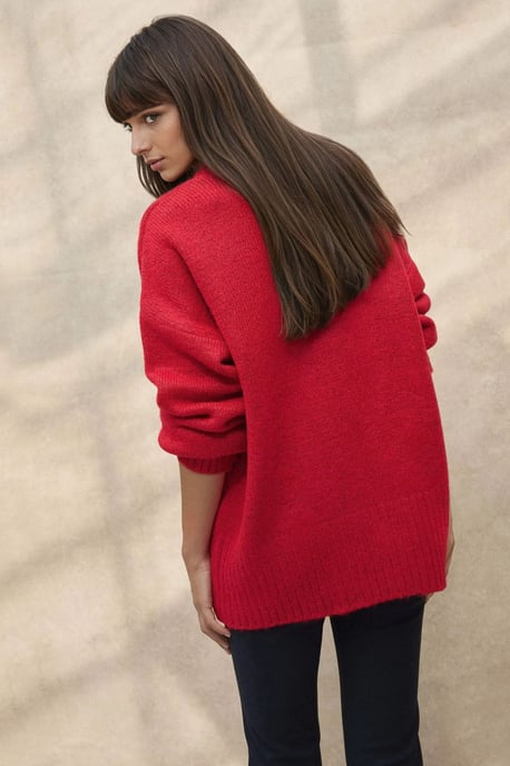 Dicker Strickpullover mit Rundhalsausschnitt - Image 2