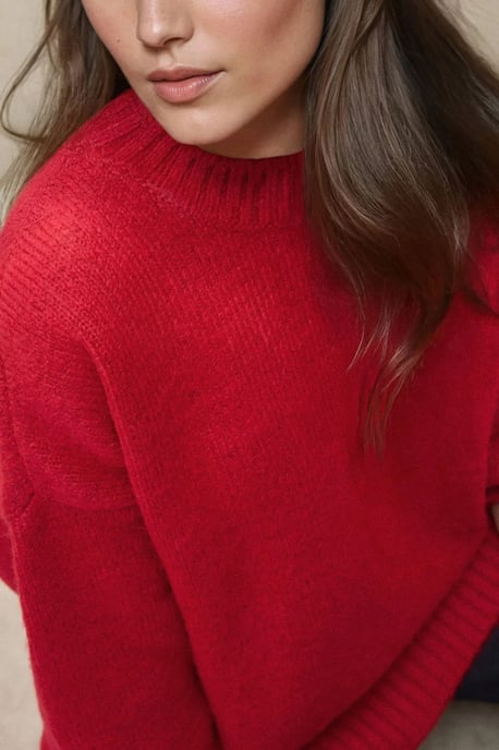 Dicker Strickpullover mit Rundhalsausschnitt - Image 4