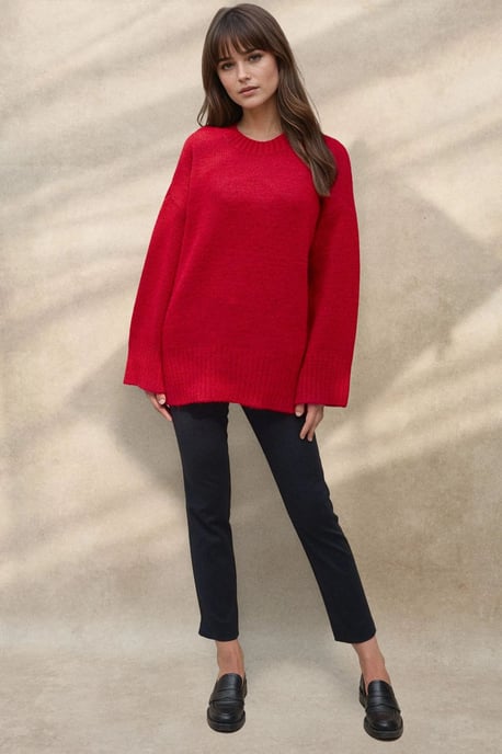 Dicker Strickpullover mit Rundhalsausschnitt - Image 6