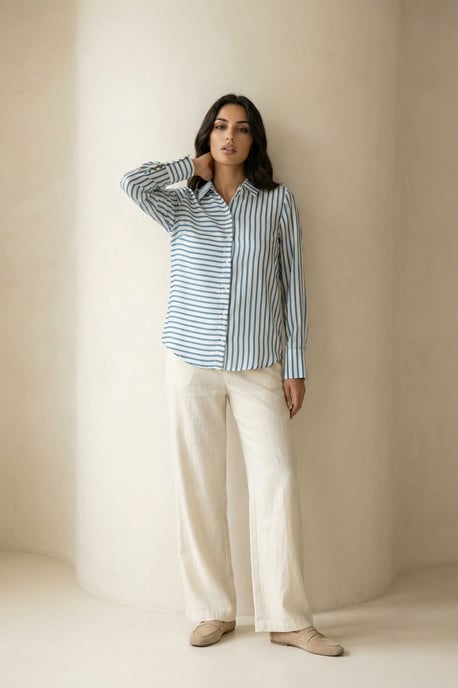 Gestreiftes Button-Up-Shirt - Image 2
