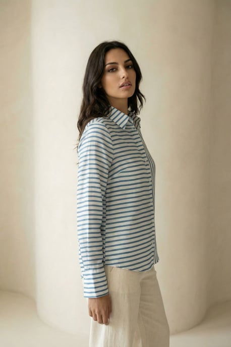 Gestreiftes Button-Up-Shirt - Image 3