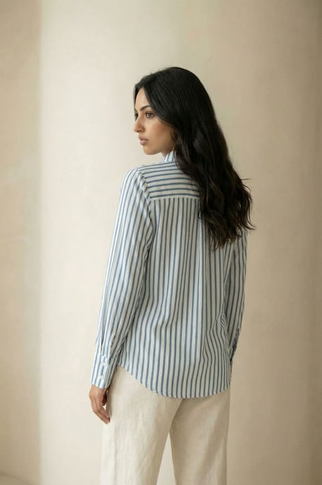 Gestreiftes Button-Up-Shirt - Image 5