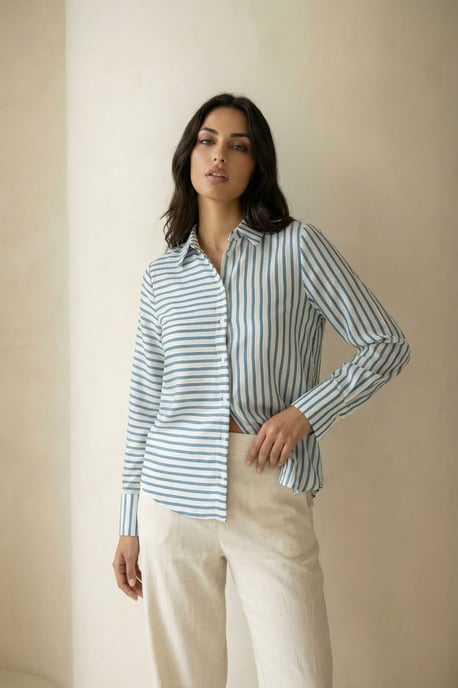 Gestreiftes Button-Up-Shirt - Image 6