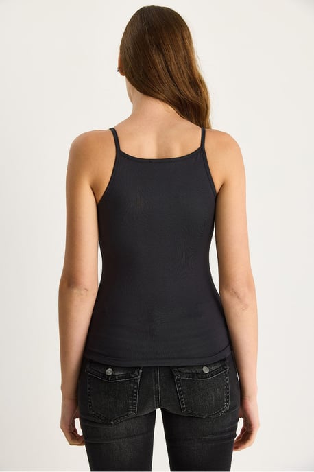 Tailliertes Baumwoll-Mix Halter-Neck Cami-Top - Image 6
