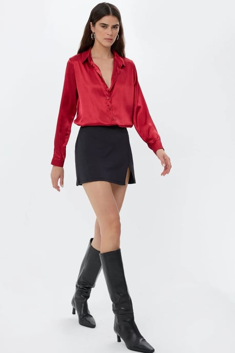 Satin Klassisches Hemd - Image 4