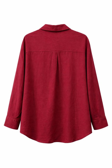 Oversize Leinenmischung Hemd - Image 3