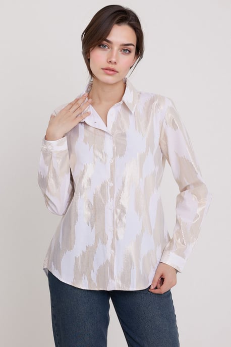 Übergroßes gestreiftes Button-Up Hemd - Image 2