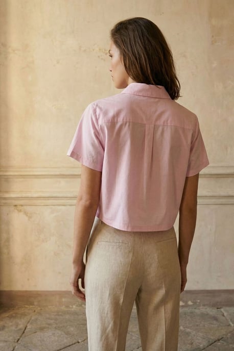 Knopf-Down Pocket Crop Shirt - Image 4