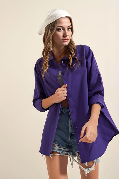 Oversized Popeline 2er-Pack Hemd - Image 3