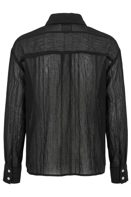 Strukturierte gewobene Langarm-Button-Up-Hemd - Image 5