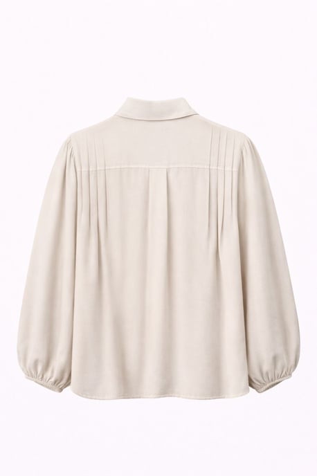 Strukturierte Ripp Longsleeve Hemd mit Knopfleiste - Image 2
