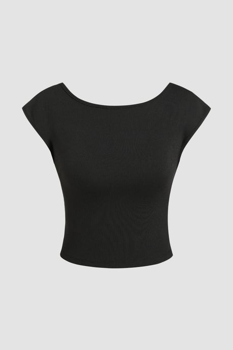 Offenes Rücken-Crop-Top - Image 2