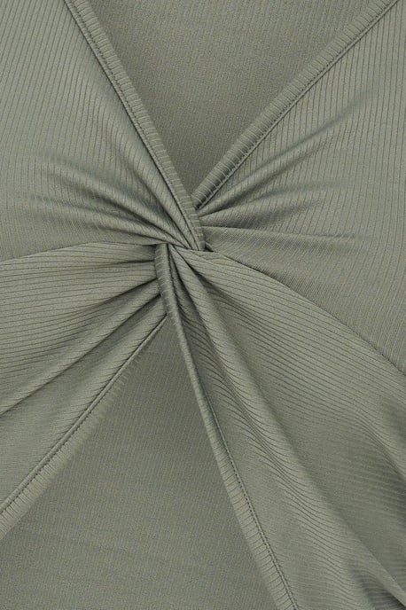 Gestreiftes Crop Top mit gedrehtem Frontdesign - Image 5