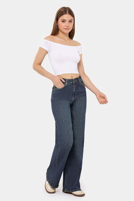 Schulterfreies Crop Top - Image 3