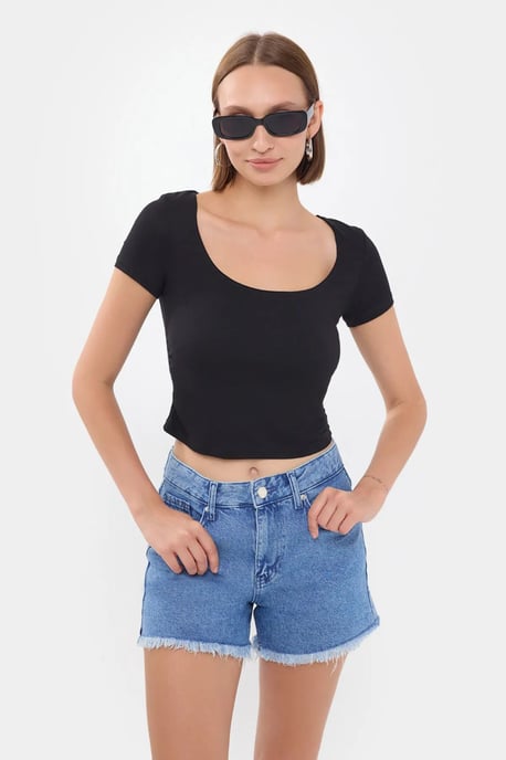 Scoop-Neck-Crop-Top - Image 1