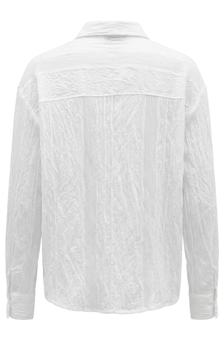 Strukturierte Gewebte Langarm-Bluse mit Knöpfen - Image 4