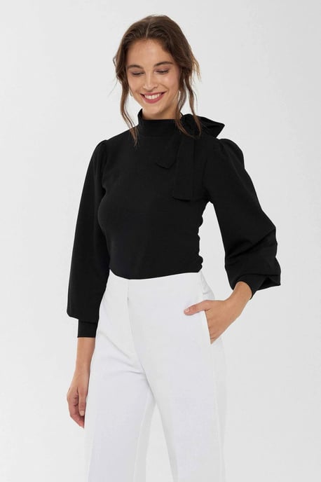 Bluse mit Schleifen-Detail - Image 2