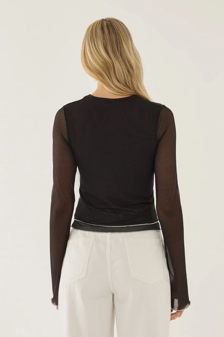 Halbtransparente Bluse - Image 4