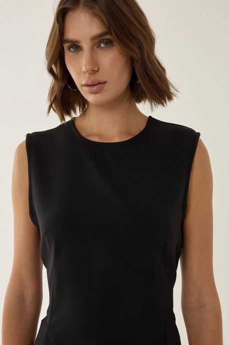 Schwarzes Peplum-Top - Image 3