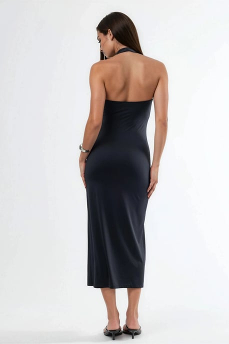 Halter-Neck Midi Bodycon Kleid - Image 5