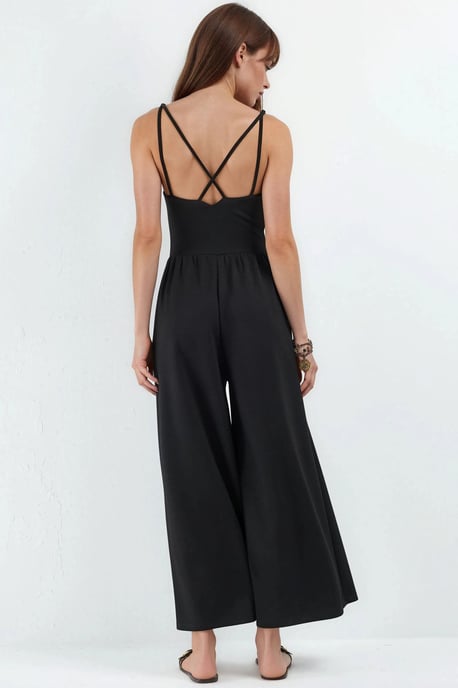 Modal Touch V-Ausschnitt Langer Strick-Overall - Image 5