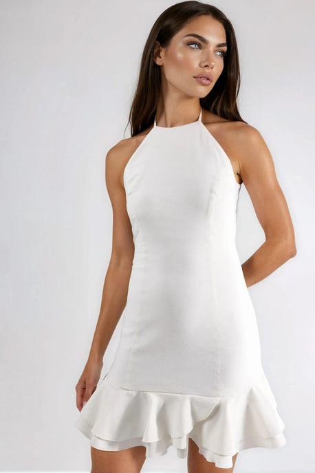 Rüschenshirt A-Linien Bengalin Kleid - Image 2