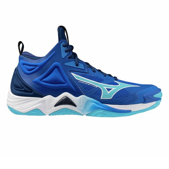 Mizuno - Herren Volleyball-Schuhe "Wave Momentum 3" (Blau) - Image 4