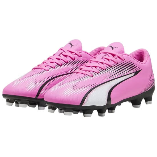 Puma - Kinder Fußballschuhe mit festem Boden "Ultra Play" (Pink/Schwarz/Weiß) - Image 2