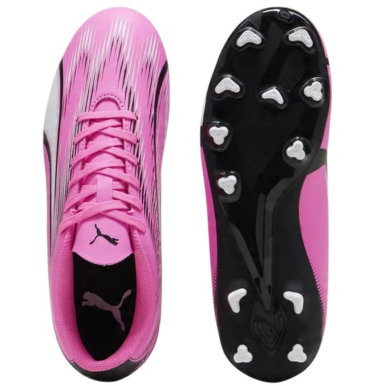 Puma - Kinder Fußballschuhe mit festem Boden "Ultra Play" (Pink/Schwarz/Weiß) - Image 4