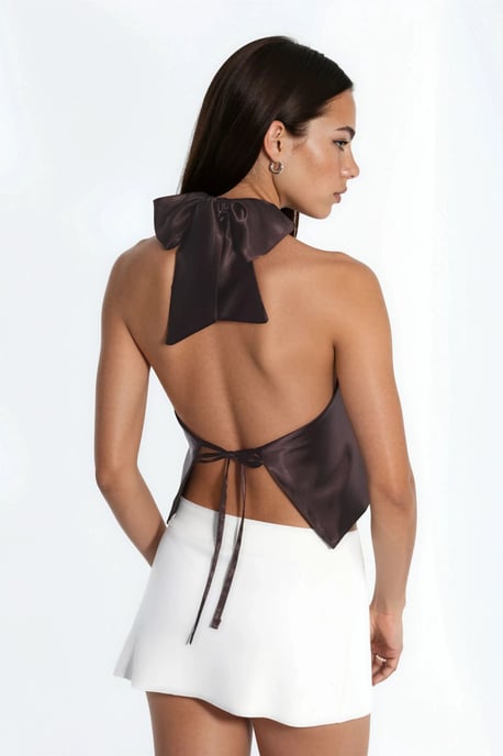 Halter-Neck Schal-Top - Image 3